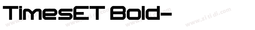 TimesET Bold字体转换